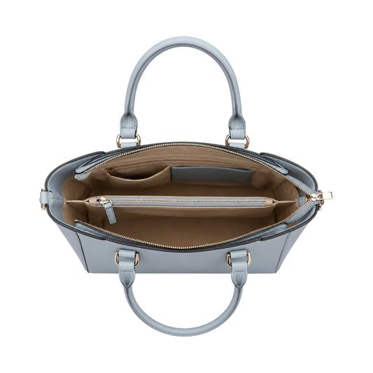 Laguna Handbag Blue Sculpted Tote Bag for Women