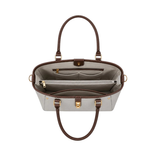 Laguna Handbag Grey Contrast Tote Bag for Women