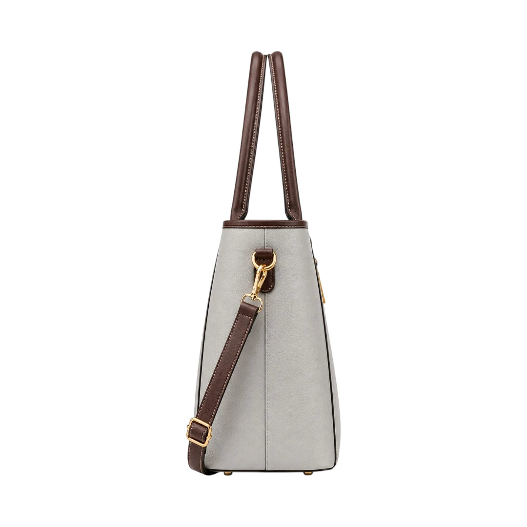 Laguna Handbag Grey Contrast Tote Bag for Women